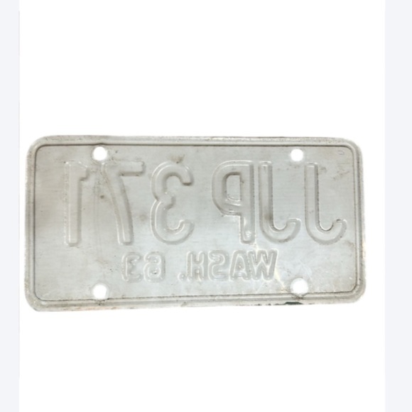 Vintage 1963 Washington License Plate – Green & White – Rustic Wall Decor - Picture 4 of 4